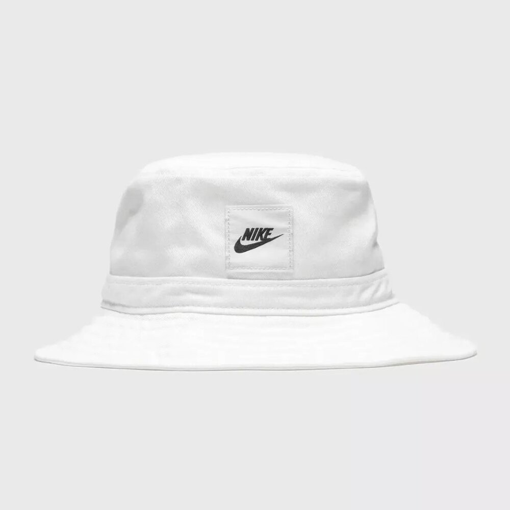 Nike Sportswear Futura Bucket Hat Cap White Black CK5324-100 M/L